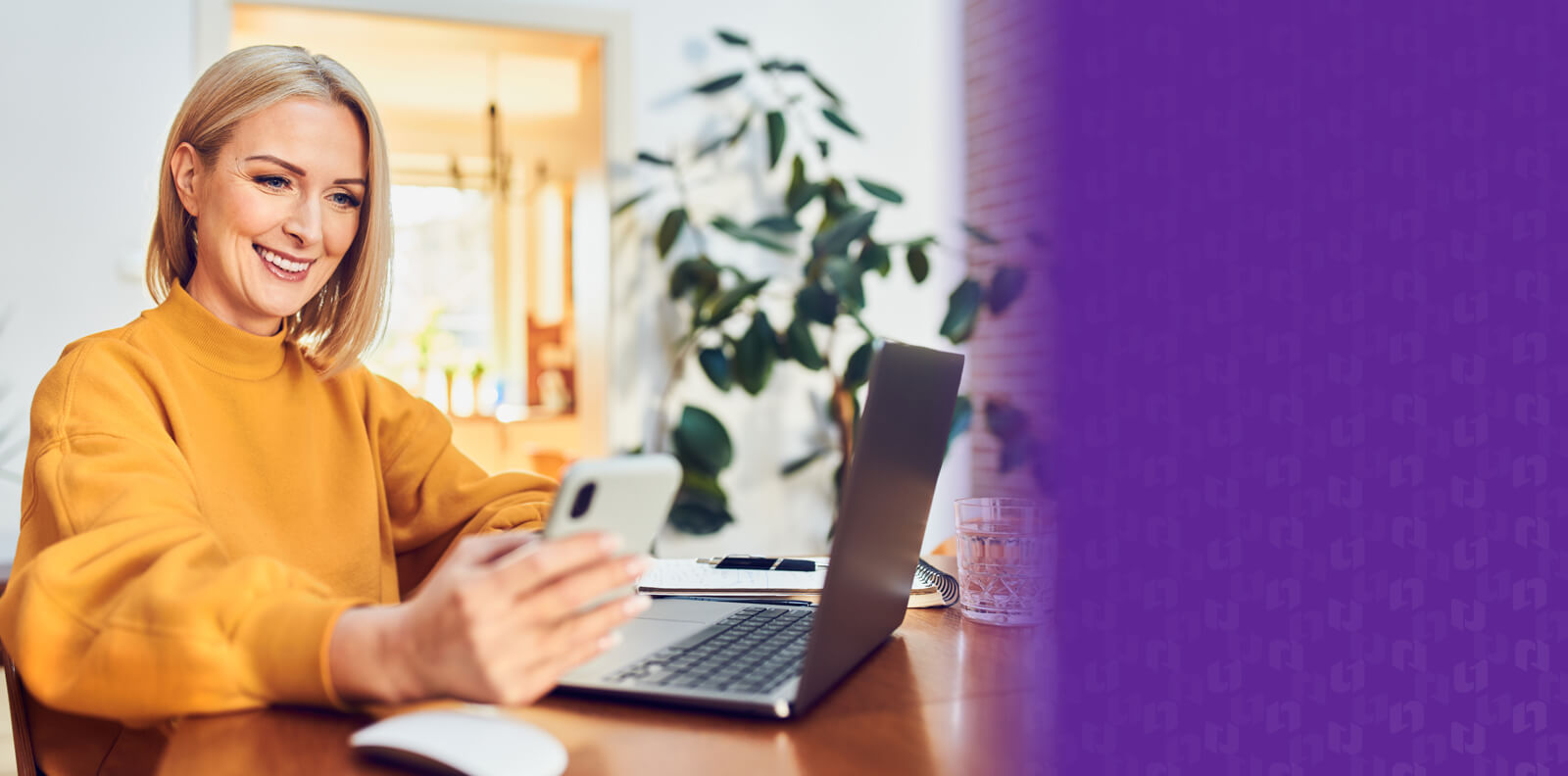 Woman on computer